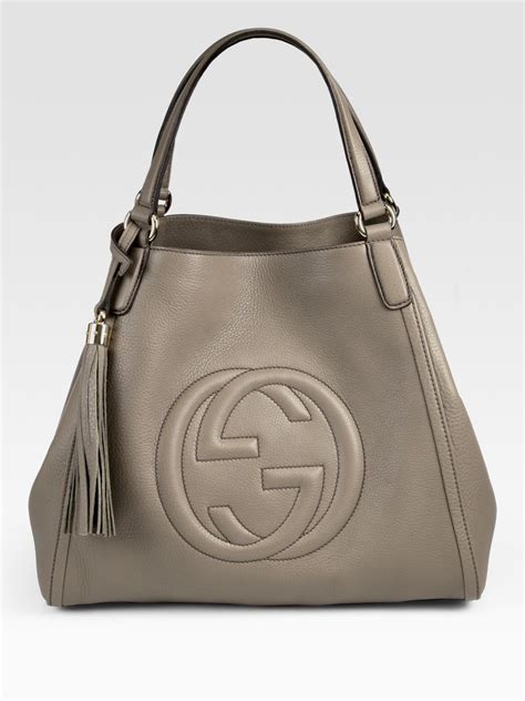 gucci bag grey|gucci shoulder tote bags.